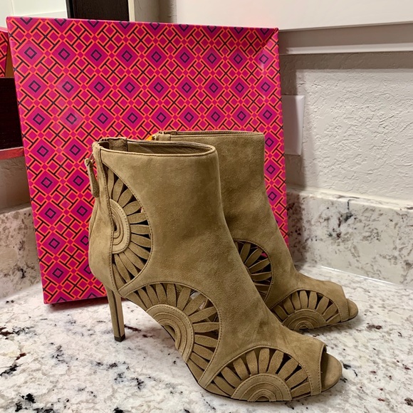 Tory Burch Shoes - Tory Burch Leyla 85MM Bootie Royal Suede